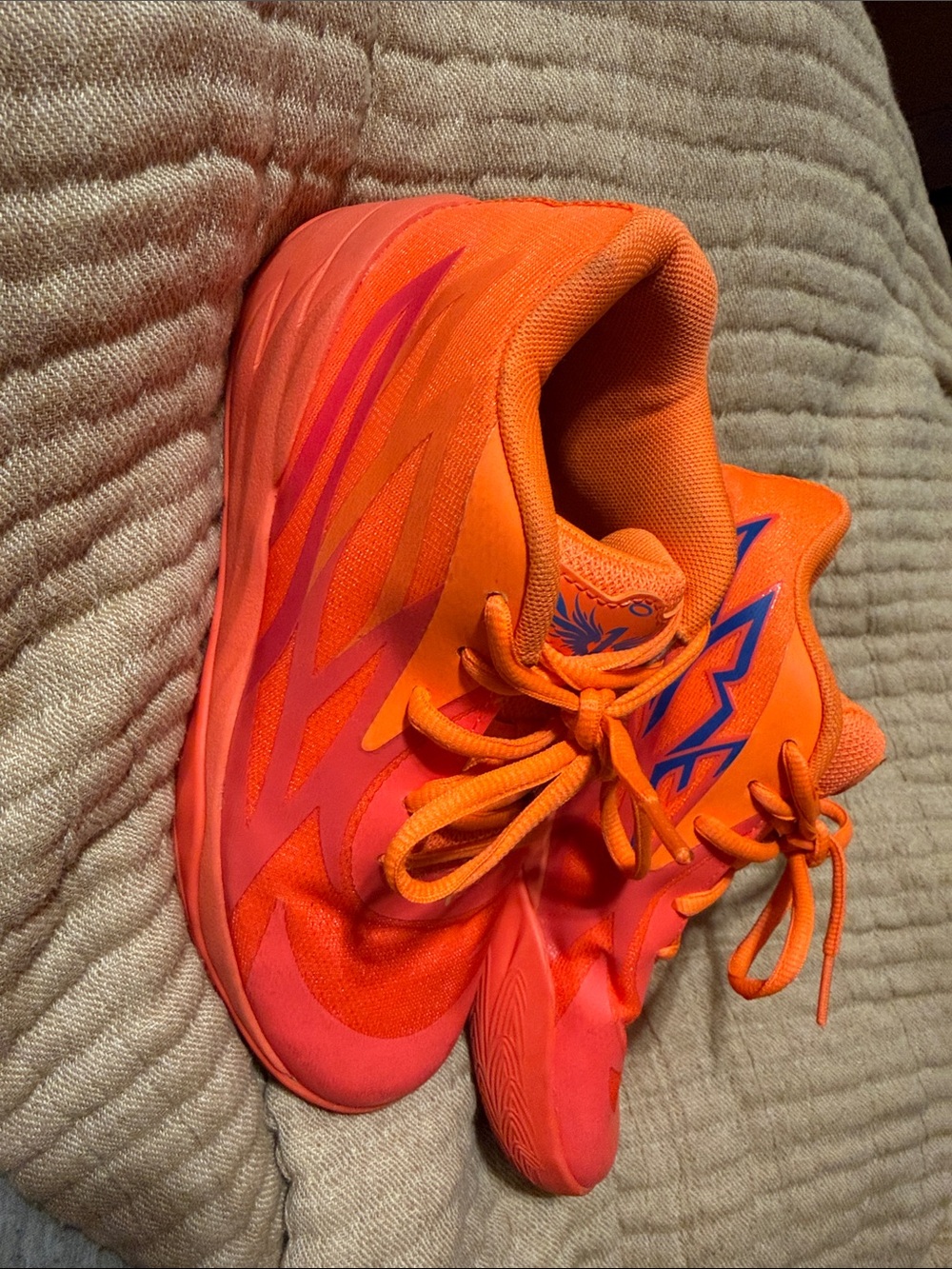 Puma Kids' Orange and Pink Athletic Sneakers